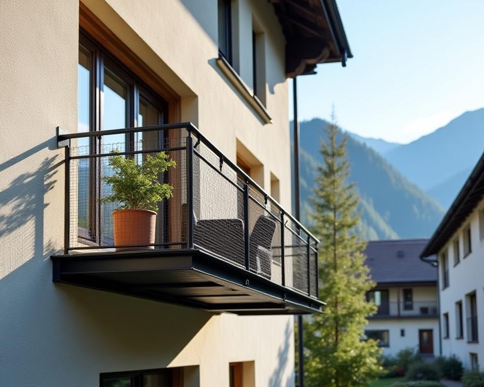 Maßgeschneiderter Stahlbalkon Stadthaus Innsbruck