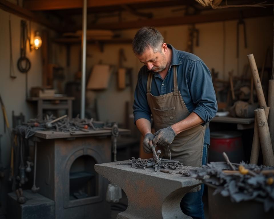 Meisterschmied in der Werkstatt Tirol